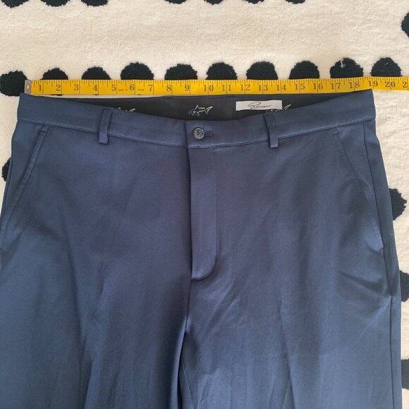 Greg Norman Golf Pants Navy Straight Leg Performance Business Chino - Picture 7 of 11